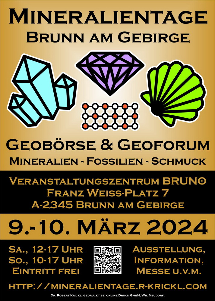 Plakat der Mineralientage 2024