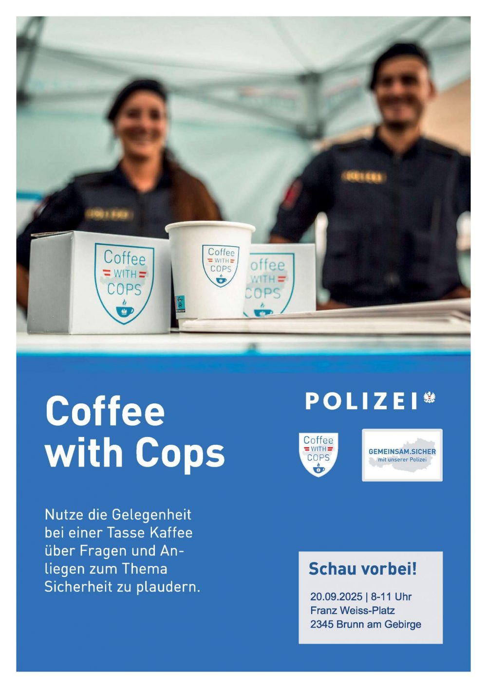 Plakat Coffee with Cops 20.9.25