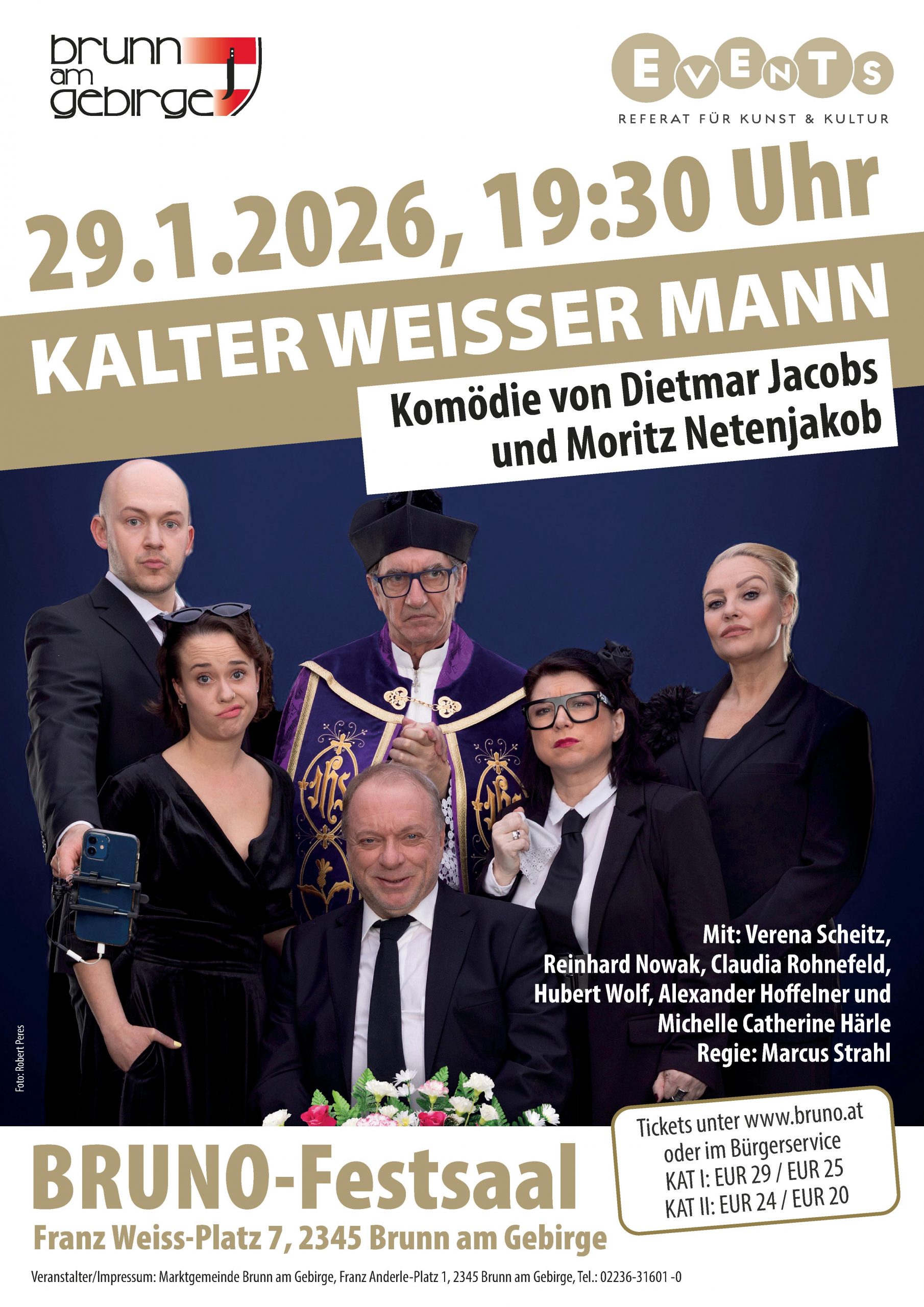 Plakat Kalter weißer Mann