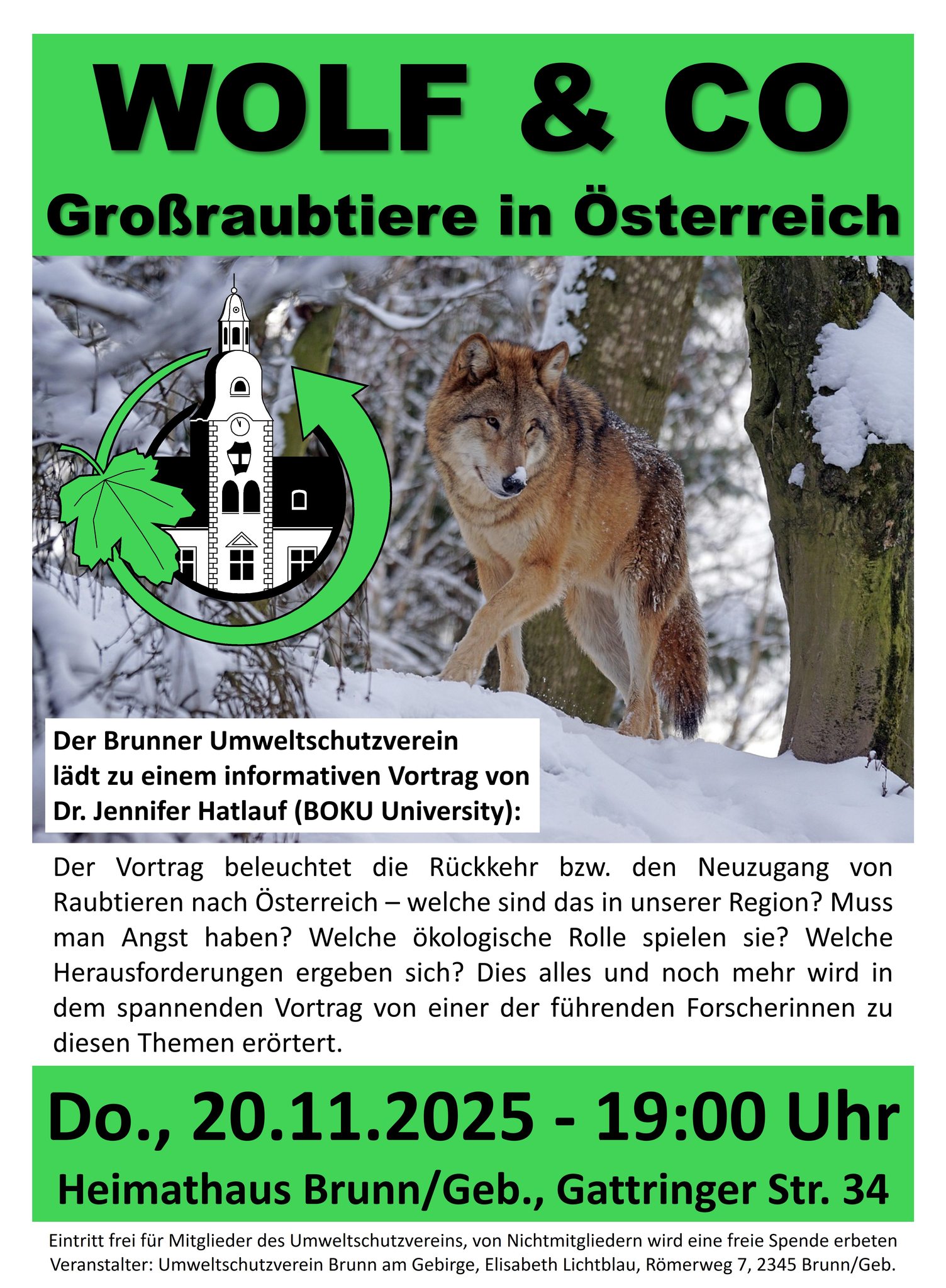 Wolf & Co - Großraubtiere in Österreich