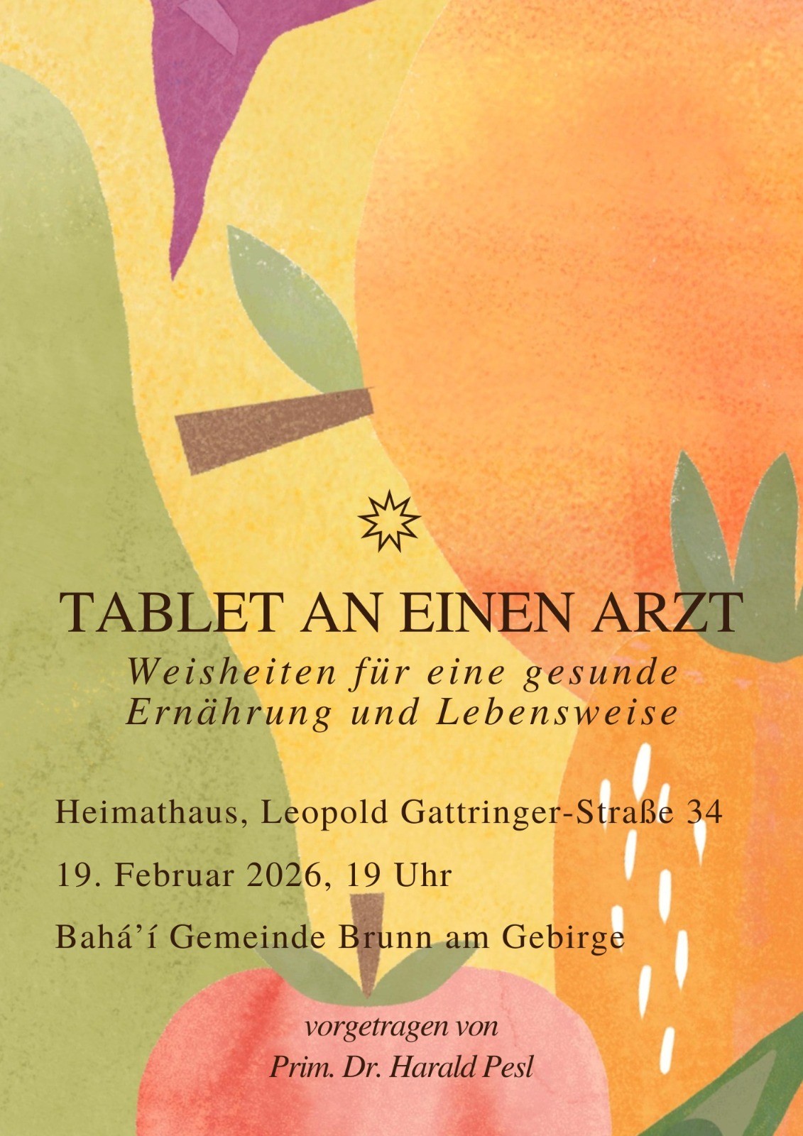 Flyer Bahai Gemeinde_Veranstaltung 19.2.26